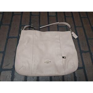 Coach Salmon Leather Side Zipped Shoulder Bag Flaws